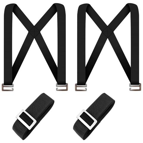 Cinghie Di Trasporto Per Sollevamento Pesi (set Da 2) Black - Foto 1