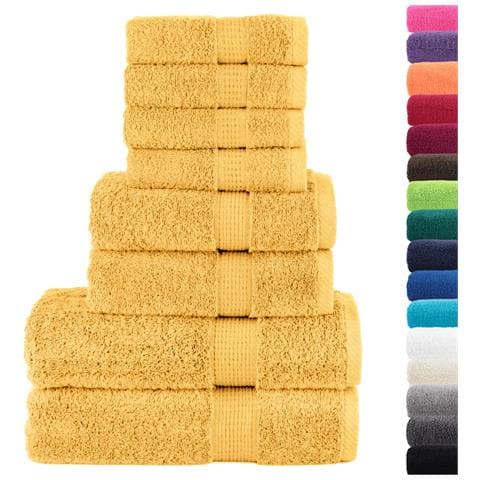 Set ASciugamani SOLUND 8 pz Oro 600 gsm - Foto 2