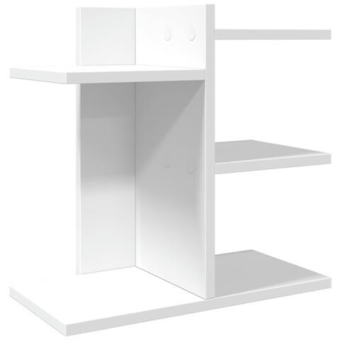 Organizer Da Scrivania Bianco 42x21,5x42 Cm Legno Multistrato - Foto 2