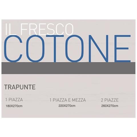 Trapunta Piumone Invernale 300gr Cotone Made Italy Disegno Lilly Piazza E Mezza Grigio - Foto 2