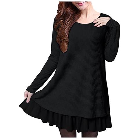 Abito Da Donna Con Fiocchi Nero L - Foto 1