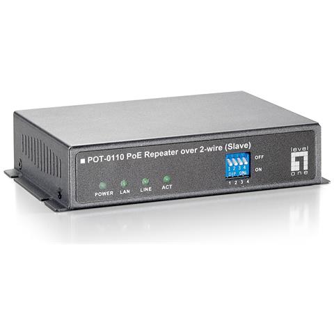 POT-0110 moltiplicatore di rete Ripetitore di rete Nero - Foto 1