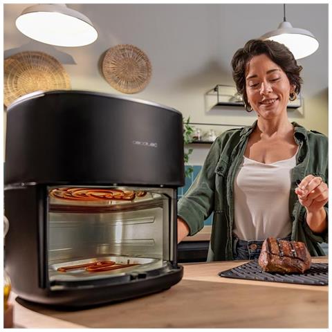 Cecofry&Grill Duoheat 6500 Singolo 6,5 L Indipendente 2200 W Friggitrice ad aria calda Nero - Foto 2