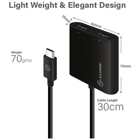 UC2DP-ADP adattatore grafico USB 3840 x 2160 Pixel Nero - Foto 7