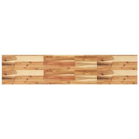 Ripiano A Parete 140x30x4cm Legno Massello Acacia Rifinito Olio - Foto 2