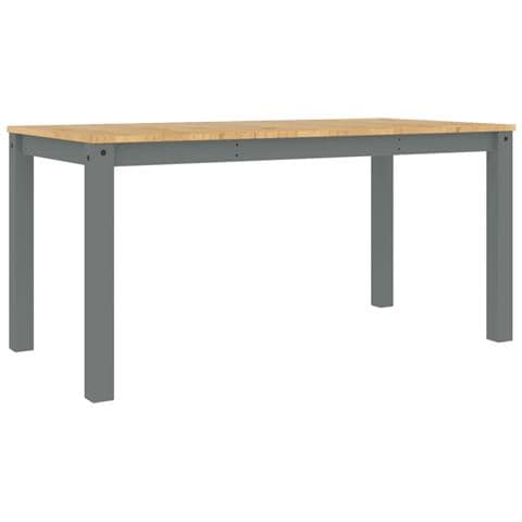 Tavolo Da Pranzo Panama Grigio 160x80x75 Cm Legno Massello Pino - Foto 2