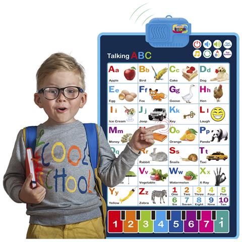 Alfabeto Elettronico Interattivo Per Apprendere L'inglese, Abc Parlante E Poster Musicale. Giocattolo Educativo Per Bambini Piccoli. Divertimento Dei Bambini Alla Scuola Materna, Alla Scuola Dell'infanzia. - Foto 5