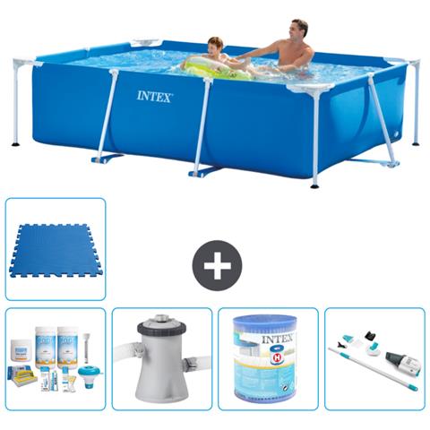 Piscina Fuori Terra - Rettangolo - 260x160x65 Cm - Blu - Include Accessori Coordinati A134 - Foto 1