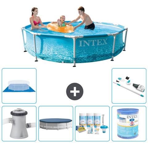 Piscina Fuori Terra - In Giro - 305x76 Cm - Blu - Include Accessori Coordinati A1382 - Foto 1