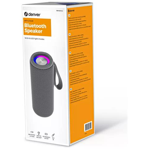 BTV-213GR altoparlante portatile e per feste Altoparlante portatile mono Nero 100 W - Foto 7