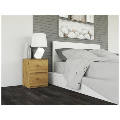 M2 ARTISAN comodino 2 cassetto /cassetti Quercia, Legno - Foto 2