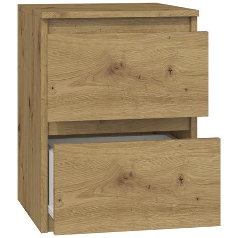 M2 ARTISAN comodino 2 cassetto /cassetti Quercia, Legno - Foto 3
