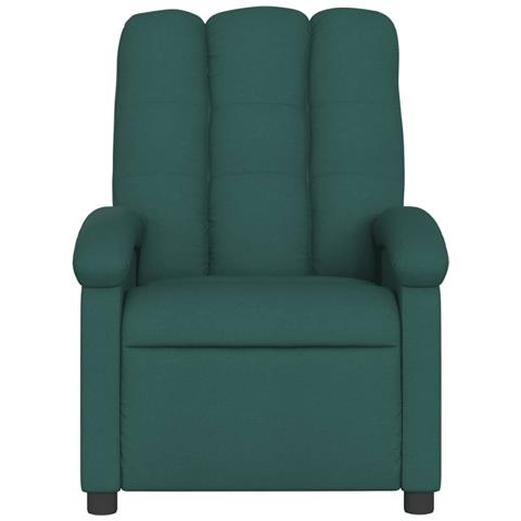 Poltrona Elettrica Reclinabile Verde Scuro in Tessuto - Foto 9