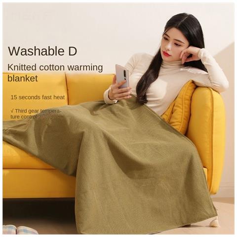 Coperta Scialle Riscaldata - Comfort Alimentato Tramite Usb Green - Foto 4