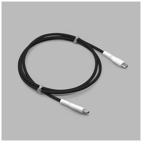 Cavo Di Ricarica Rapida Usb-c A Usb-c Da 60w Per Laptop E Dispositivi Mobili Black - Foto 3