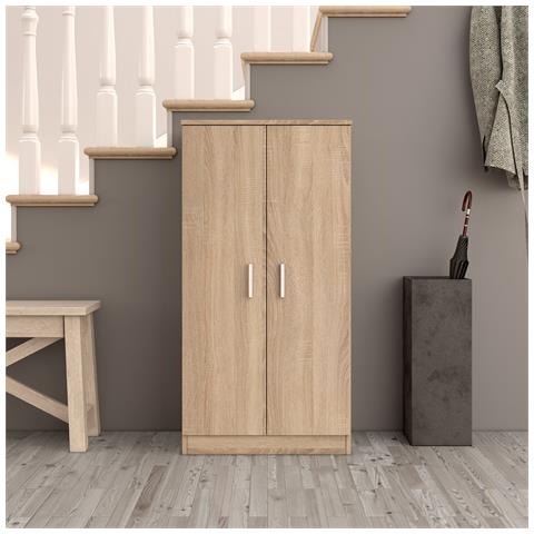 Armadio Portascarpe 2 Ante Bianco - Foto 1