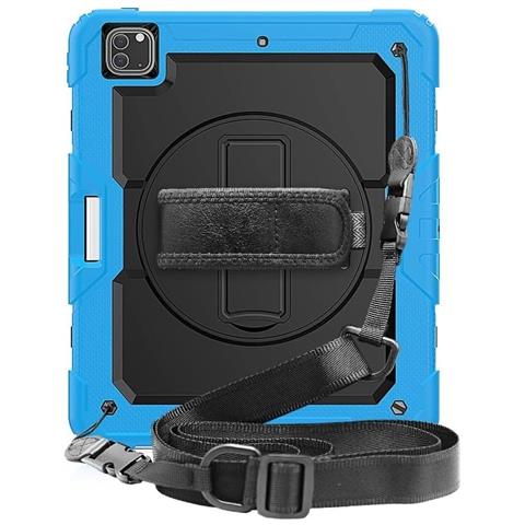 Custodia Per Ipad Pro 4/3 12.9"" Con Supporto E Tracolla Blu - Foto 1