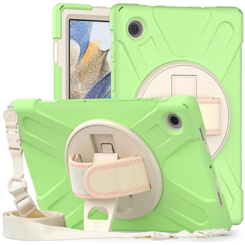 Custodia Per Samsung Tab A 8.0"" Con Supporto E Tracolla Verde - Foto 1