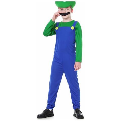 Visvic Costume Di Luigi Per Halloween, Verde, Taglia S, 100-115cm - Foto 1