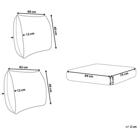 Set Di Copricuscini Per Esterni Timor Tortora - Foto 6