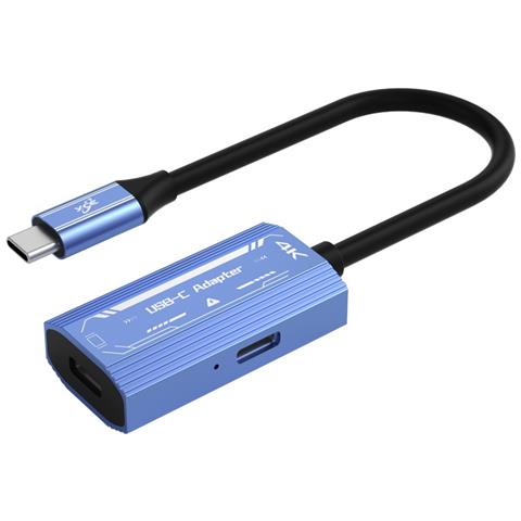 Adattatore Convertitore Type C/m A Pd + Type C/f (video) - Alluminio Blu - Foto 7