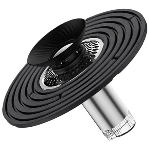Nucleo Di Scarico A Pavimento Riduttore Di Grande Diametro - Stile Medio /lungo, Acciaio Inossidabile 304 Black - Foto 2