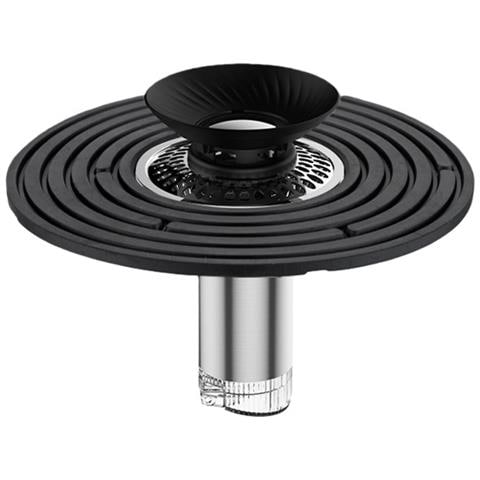 Nucleo Di Scarico A Pavimento Riduttore Di Grande Diametro - Stile Medio /lungo, Acciaio Inossidabile 304 Black - Foto 1