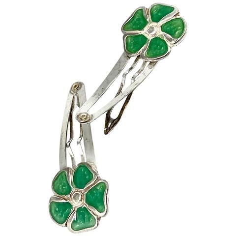 Confezione Da 10 Fermagli Per Capelli A Forma Di Rana Con Fiore Laccato - Foto 5