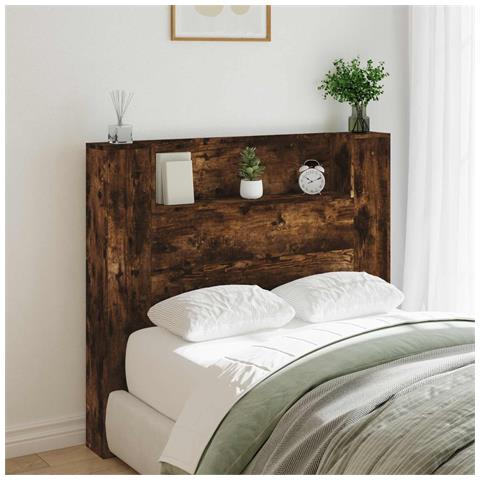 Testiera Rovere fumé 120 x 16,5 x 103,5 cm Legno multistrato - Foto 2