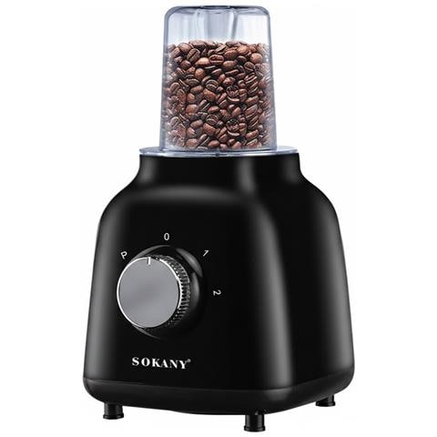 Frullatore Multifunzione 2 In 1 500 W 1,6 L Con Tritatutto, Nero - Foto 5