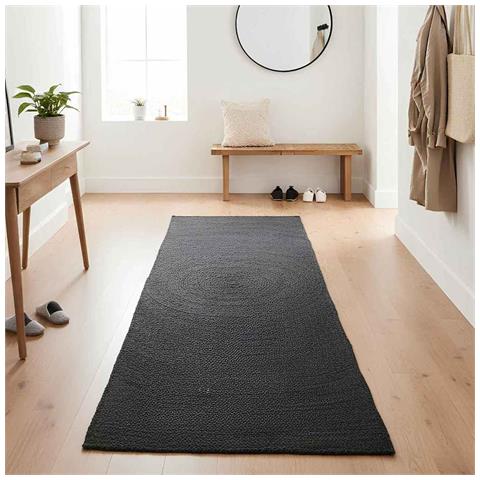 Tappeti per area Rettangolare Grigio scuro 80 x 300 cm Juta - Foto 2
