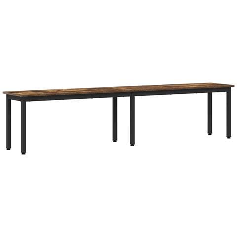 panchina Quercia Fumosa 200 x 35 x 45 cm Legno multistrato - Foto 1