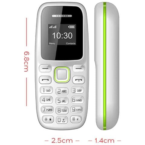 Mini Telefono Gsm 2g Dual Sim Con Supporto Microsd 16 Gb, Bluetooth, Lettore Mp3 Il Più Piccolo Al Mondo (bianco). - Foto 4