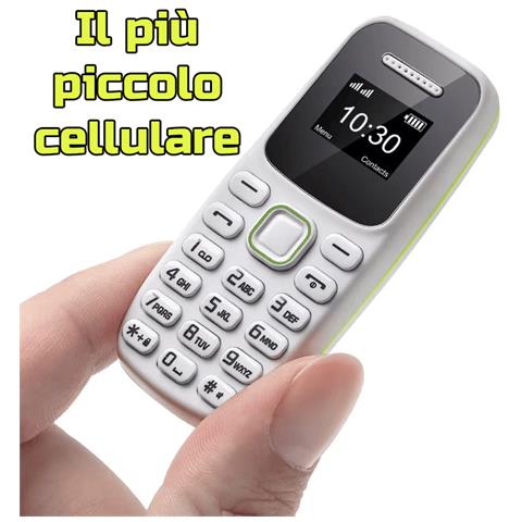Mini Telefono Gsm 2g Dual Sim Con Supporto Microsd 16 Gb, Bluetooth, Lettore Mp3 Il Più Piccolo Al Mondo (bianco). - Foto 1
