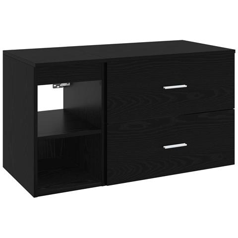 Set di mobili per il bagno 2 pcs Rovere Nero - Foto 1