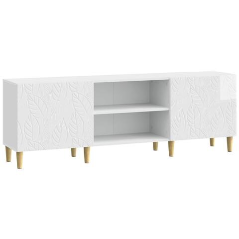 Mobile TV 150 x 31 x 50 cm Bianco Lucido Legno ingegnerizzato - Foto 1