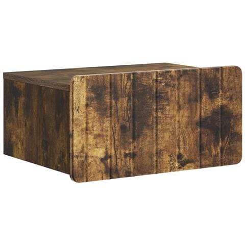 Mobiletto da notte a muro Rovere Fumo 49 x 34,5 x 24 cm - Foto 1