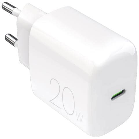 PUTCUSBC20WDYWHI Caricabatterie per dispositivi mobili Universale Bianco AC Ricarica rapida Interno - Foto 1