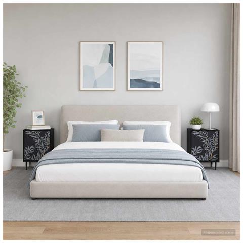 Armadio da Notte DOKKUM 2 pz Rovere Nero 36 x 33 x 51 cm - Foto 2