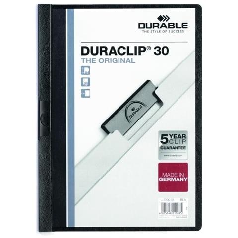 pz. 1 Cartelline Duraclip 3 mm. nero 3 mm 220001 - Foto 2