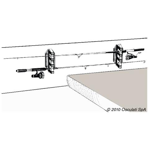 Supporto per 3 canne 198x62 mm - Foto 1