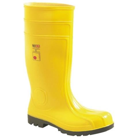 Stivali antinfortunistici in pvc N 40 colore giallo Classe S5 - Foto 3