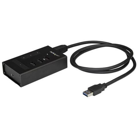 Hub USB a 4 porte in metallo - USB-A a 3x USB-A e 1x USB-C - USB 3.0 - Foto 1