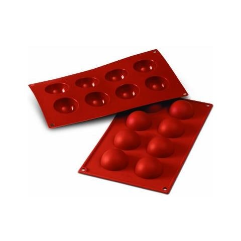 Stampo Semisfere 8 Cavita 5cm Classic Terracotta Silicone - Foto 1
