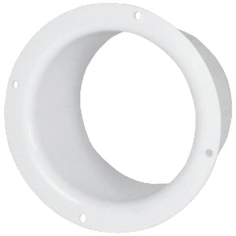 100mm Diametro Bianca Plastica Ventilazione Tubo Canalizzazione Parete - Foto 1