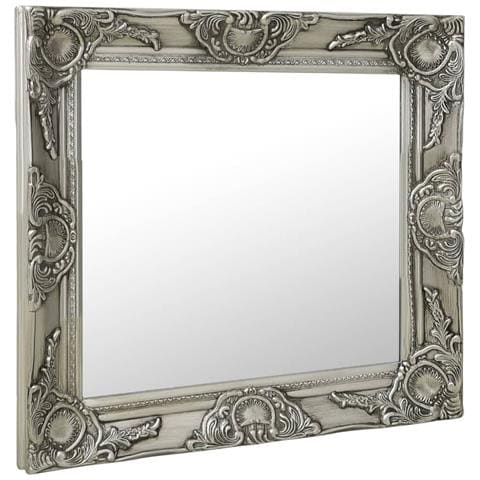 Specchio Da Parete Stile Barocco 50x50 Cm Argento - Foto 2