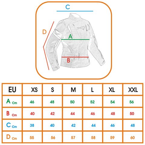 Giacca Moto Donna Impermeabile 4 Stagioni Scooter Sport Custom Bianco / rosso M - Foto 2