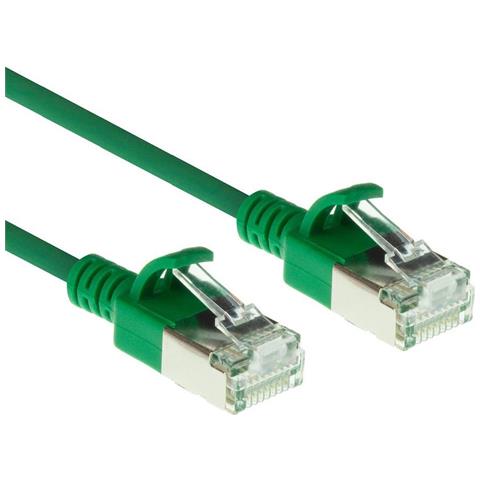 Green 3 Meter Lszh U /ftp Cat6a Datacenter Slimline Patch Cable Snagless With Rj45 Connectors (dc7703) - Foto 2