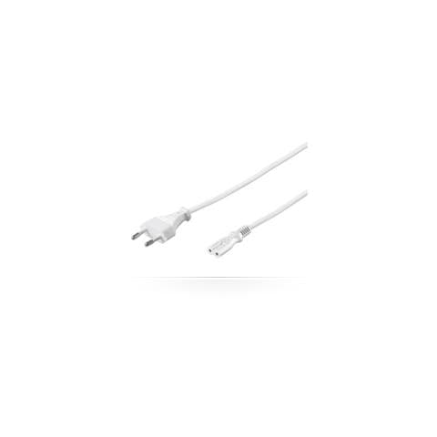 Cavo di Alimentazione di Ricambio per Notebook Bianco 5 m PE030750W - Foto 1