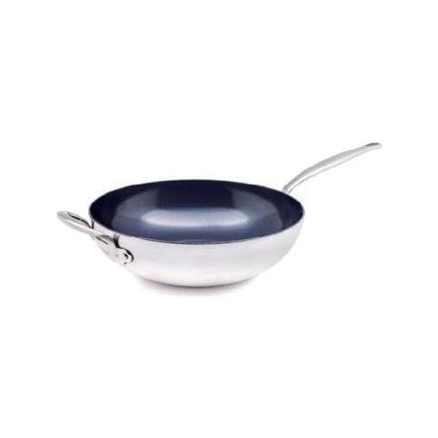 Padella Wok In Acciaio Inox 30 Cm - Cc003821-001 - Foto 1